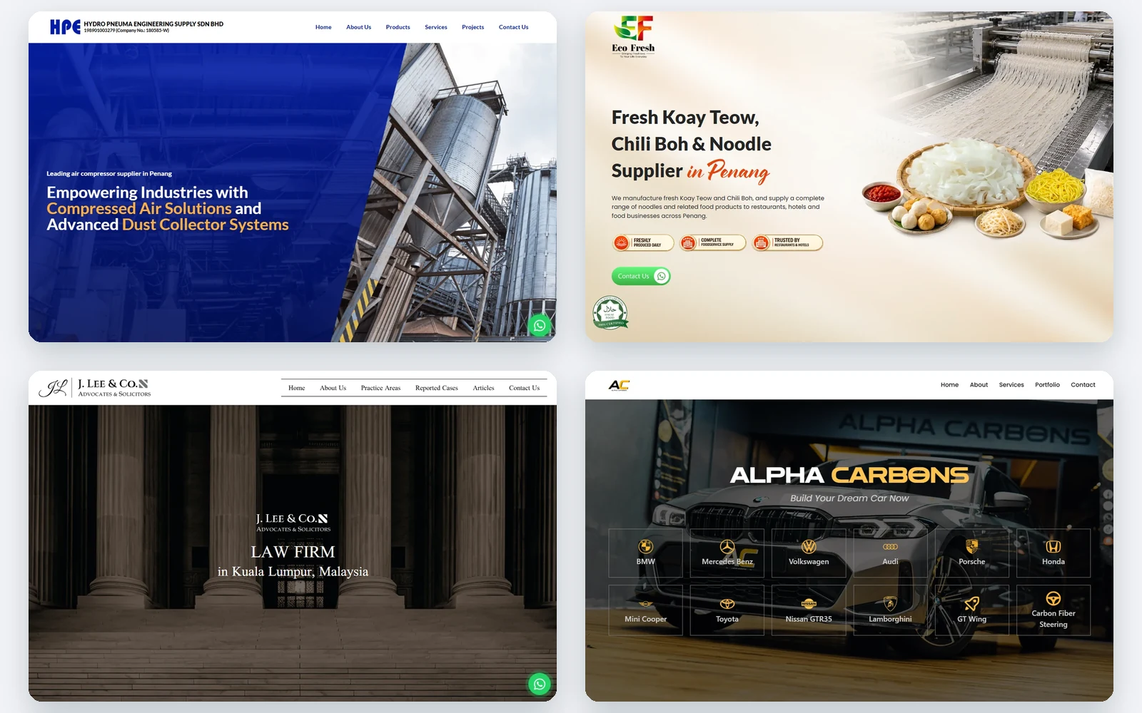 Corporate websites designed by Potadot
