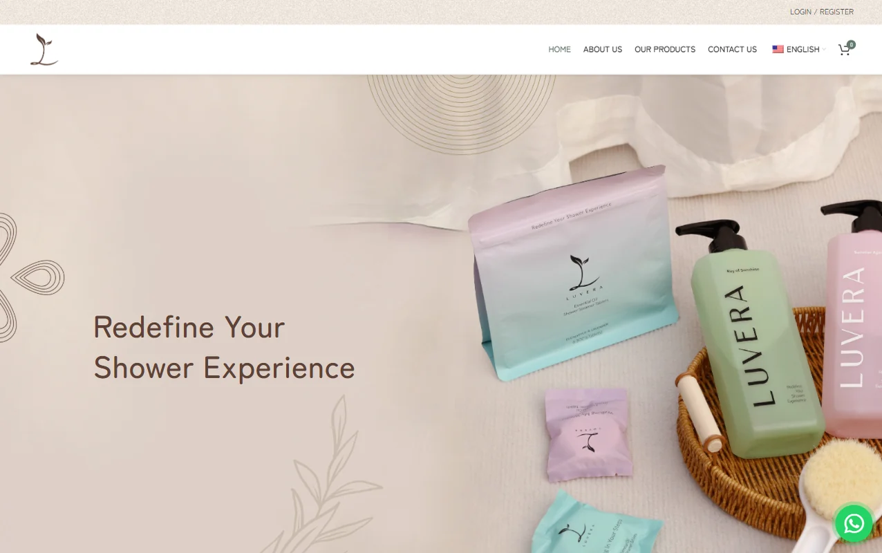 Luvera website designed by Potadot
